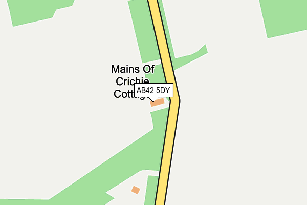 AB42 5DY map - OS OpenMap – Local (Ordnance Survey) AB42 5DY map - OS OpenMap – Local (Ordnance Survey)