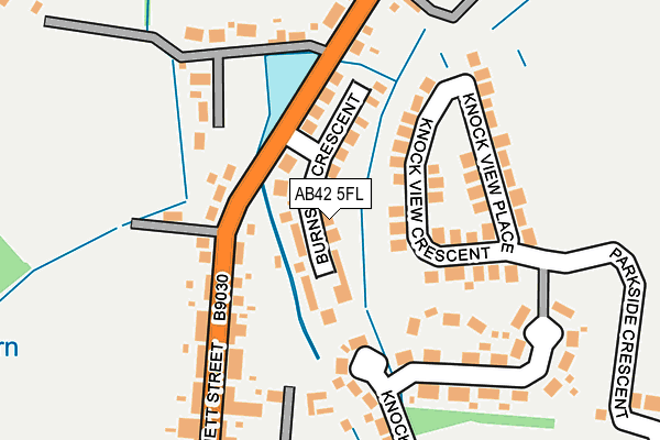 AB42 5FL map - OS OpenMap – Local (Ordnance Survey) AB42 5FL map - OS OpenMap – Local (Ordnance Survey)