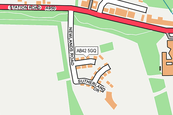 AB42 5GQ map - OS OpenMap – Local (Ordnance Survey) AB42 5GQ map - OS OpenMap – Local (Ordnance Survey)