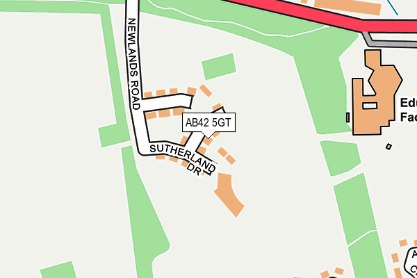 AB42 5GT map - OS OpenMap – Local (Ordnance Survey) AB42 5GT map - OS OpenMap – Local (Ordnance Survey)