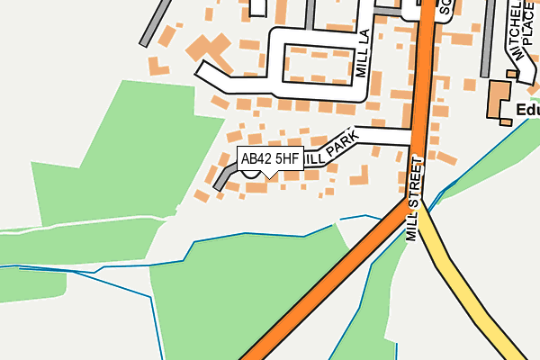 AB42 5HF map - OS OpenMap – Local (Ordnance Survey) AB42 5HF map - OS OpenMap – Local (Ordnance Survey)