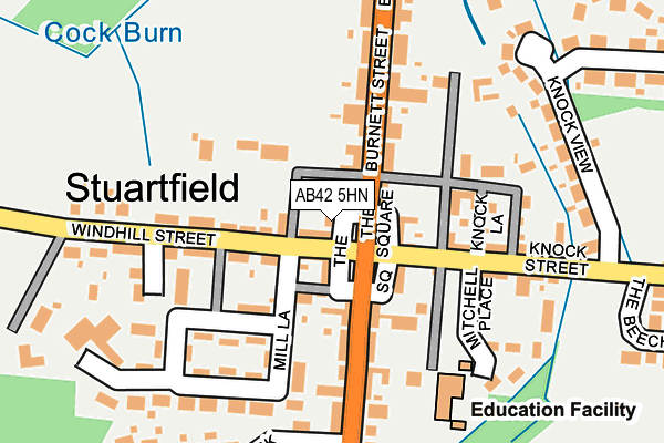 AB42 5HN map - OS OpenMap – Local (Ordnance Survey) AB42 5HN map - OS OpenMap – Local (Ordnance Survey)