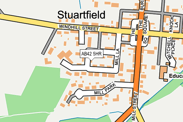 AB42 5HR map - OS OpenMap – Local (Ordnance Survey) AB42 5HR map - OS OpenMap – Local (Ordnance Survey)