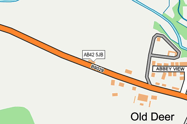 AB42 5JB map - OS OpenMap – Local (Ordnance Survey) AB42 5JB map - OS OpenMap – Local (Ordnance Survey)