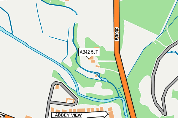 AB42 5JT map - OS OpenMap – Local (Ordnance Survey) AB42 5JT map - OS OpenMap – Local (Ordnance Survey)