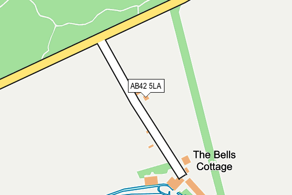 AB42 5LA map - OS OpenMap – Local (Ordnance Survey) AB42 5LA map - OS OpenMap – Local (Ordnance Survey)