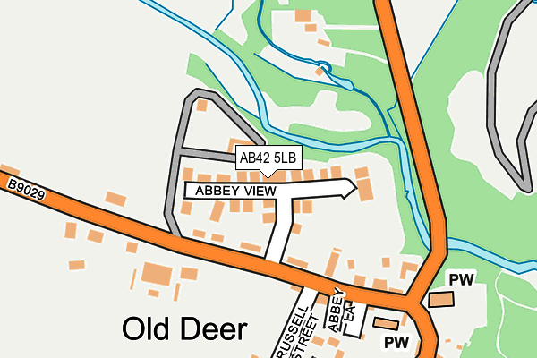 AB42 5LB map - OS OpenMap – Local (Ordnance Survey) AB42 5LB map - OS OpenMap – Local (Ordnance Survey)
