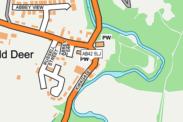 AB42 5LJ map - OS OpenMap – Local (Ordnance Survey) AB42 5LJ map - OS OpenMap – Local (Ordnance Survey)