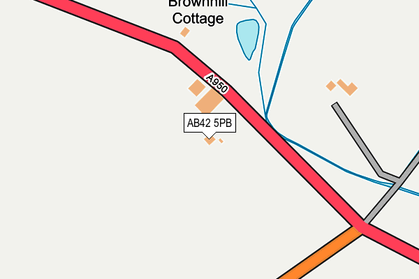 AB42 5PB map - OS OpenMap – Local (Ordnance Survey) AB42 5PB map - OS OpenMap – Local (Ordnance Survey)