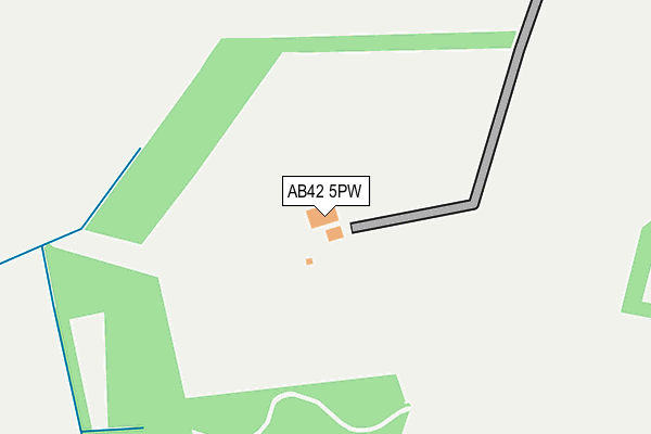 AB42 5PW map - OS OpenMap – Local (Ordnance Survey) AB42 5PW map - OS OpenMap – Local (Ordnance Survey)