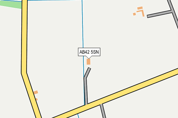 AB42 5SN map - OS OpenMap – Local (Ordnance Survey) AB42 5SN map - OS OpenMap – Local (Ordnance Survey)