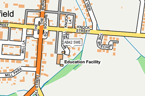 AB42 5WE map - OS OpenMap – Local (Ordnance Survey) AB42 5WE map - OS OpenMap – Local (Ordnance Survey)