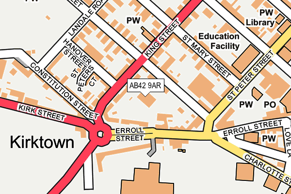 AB42 9AR map - OS OpenMap – Local (Ordnance Survey) AB42 9AR map - OS OpenMap – Local (Ordnance Survey)