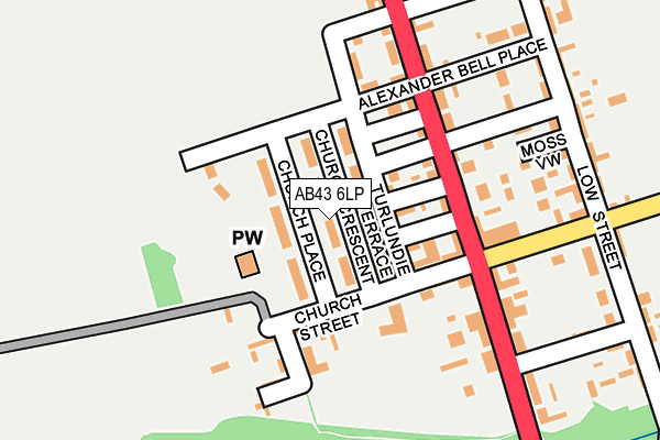 AB43 6LP map - OS OpenMap – Local (Ordnance Survey) AB43 6LP map - OS OpenMap – Local (Ordnance Survey)