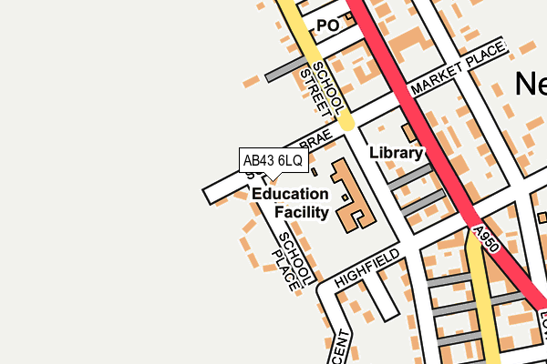 AB43 6LQ map - OS OpenMap – Local (Ordnance Survey) AB43 6LQ map - OS OpenMap – Local (Ordnance Survey)