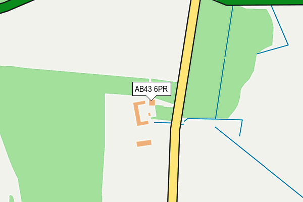 AB43 6PR map - OS OpenMap – Local (Ordnance Survey) AB43 6PR map - OS OpenMap – Local (Ordnance Survey)