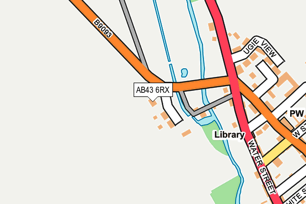 AB43 6RX map - OS OpenMap – Local (Ordnance Survey) AB43 6RX map - OS OpenMap – Local (Ordnance Survey)