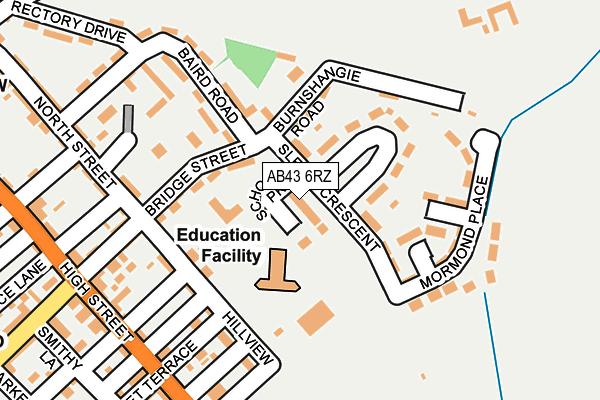 AB43 6RZ map - OS OpenMap – Local (Ordnance Survey) AB43 6RZ map - OS OpenMap – Local (Ordnance Survey)
