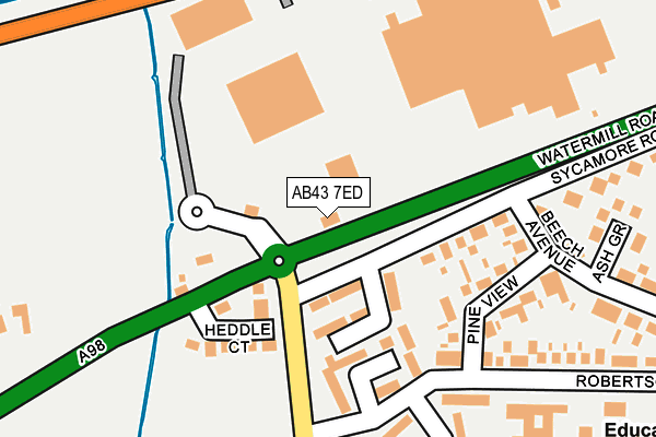 AB43 7ED map - OS OpenMap – Local (Ordnance Survey) AB43 7ED map - OS OpenMap – Local (Ordnance Survey)
