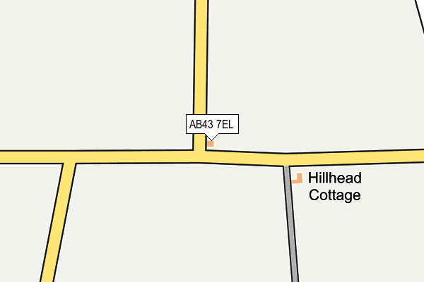 AB43 7EL map - OS OpenMap – Local (Ordnance Survey) AB43 7EL map - OS OpenMap – Local (Ordnance Survey)
