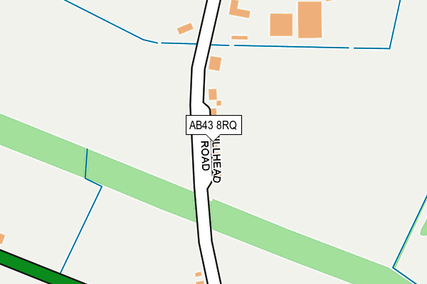 AB43 8RQ map - OS OpenMap – Local (Ordnance Survey) AB43 8RQ map - OS OpenMap – Local (Ordnance Survey)