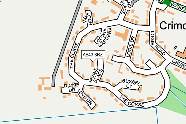 AB43 8RZ map - OS OpenMap – Local (Ordnance Survey) AB43 8RZ map - OS OpenMap – Local (Ordnance Survey)