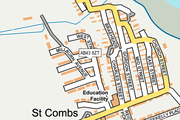AB43 8ZT map - OS OpenMap – Local (Ordnance Survey) AB43 8ZT map - OS OpenMap – Local (Ordnance Survey)