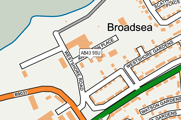 AB43 9SU map - OS OpenMap – Local (Ordnance Survey) AB43 9SU map - OS OpenMap – Local (Ordnance Survey)