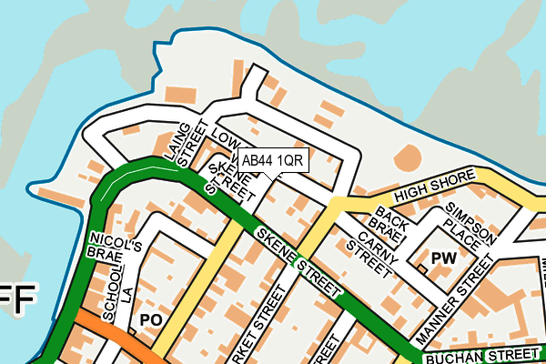 AB44 1QR map - OS OpenMap – Local (Ordnance Survey) AB44 1QR map - OS OpenMap – Local (Ordnance Survey)