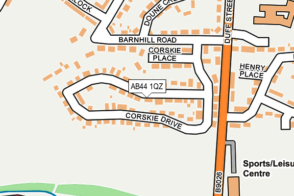 AB44 1QZ map - OS OpenMap – Local (Ordnance Survey) AB44 1QZ map - OS OpenMap – Local (Ordnance Survey)