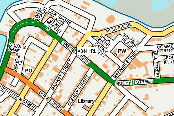 AB44 1RL map - OS OpenMap – Local (Ordnance Survey) AB44 1RL map - OS OpenMap – Local (Ordnance Survey)