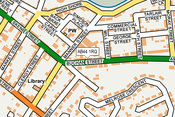 AB44 1RQ map - OS OpenMap – Local (Ordnance Survey) AB44 1RQ map - OS OpenMap – Local (Ordnance Survey)