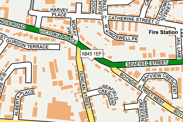 AB45 1EP map - OS OpenMap – Local (Ordnance Survey) AB45 1EP map - OS OpenMap – Local (Ordnance Survey)