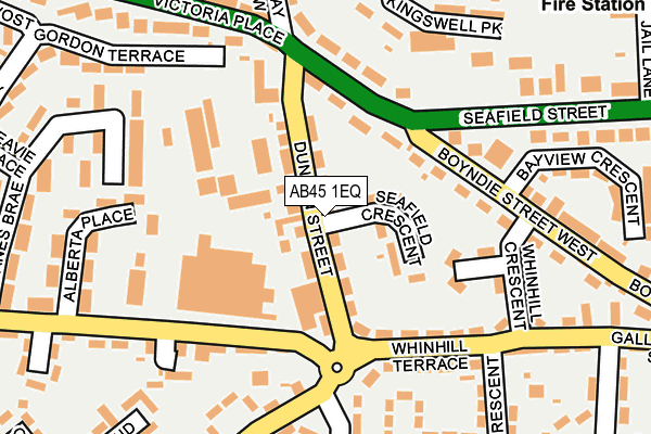 AB45 1EQ map - OS OpenMap – Local (Ordnance Survey) AB45 1EQ map - OS OpenMap – Local (Ordnance Survey)