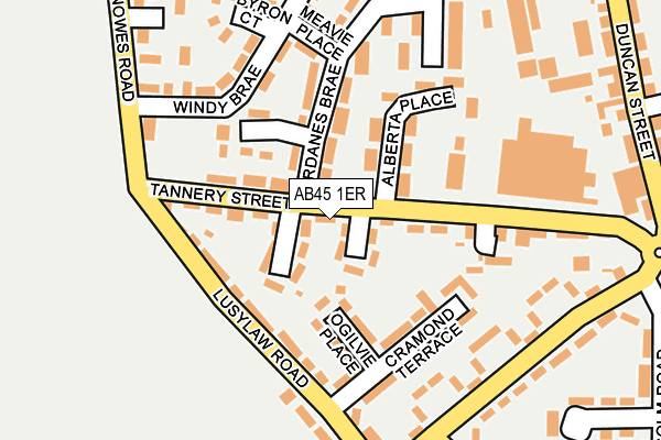 AB45 1ER map - OS OpenMap – Local (Ordnance Survey) AB45 1ER map - OS OpenMap – Local (Ordnance Survey)