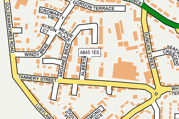 AB45 1ES map - OS OpenMap – Local (Ordnance Survey) AB45 1ES map - OS OpenMap – Local (Ordnance Survey)