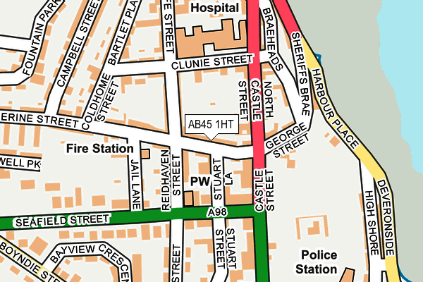 AB45 1HT map - OS OpenMap – Local (Ordnance Survey) AB45 1HT map - OS OpenMap – Local (Ordnance Survey)