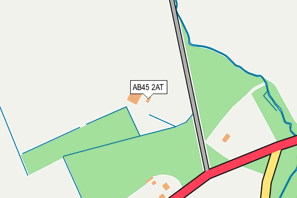 AB45 2AT map - OS OpenMap – Local (Ordnance Survey) AB45 2AT map - OS OpenMap – Local (Ordnance Survey)