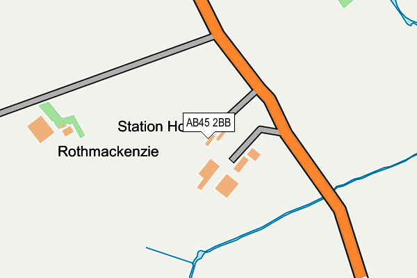AB45 2BB map - OS OpenMap – Local (Ordnance Survey) AB45 2BB map - OS OpenMap – Local (Ordnance Survey)