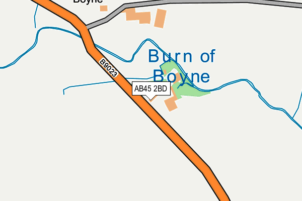 AB45 2BD map - OS OpenMap – Local (Ordnance Survey) AB45 2BD map - OS OpenMap – Local (Ordnance Survey)