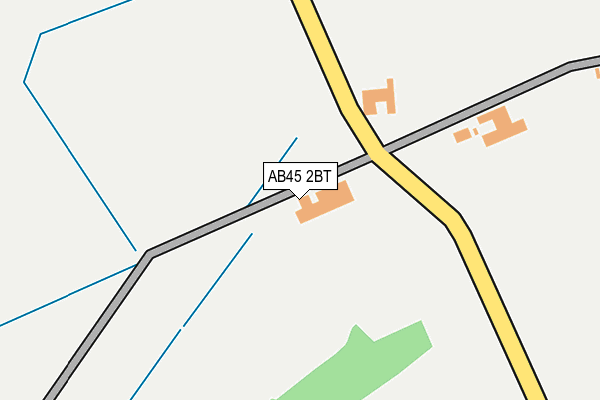 AB45 2BT map - OS OpenMap – Local (Ordnance Survey) AB45 2BT map - OS OpenMap – Local (Ordnance Survey)