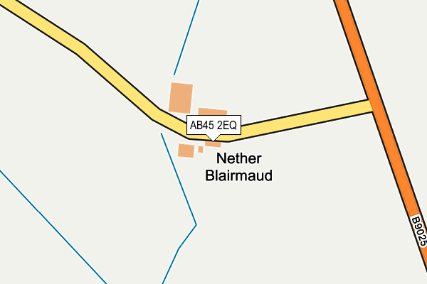 AB45 2EQ map - OS OpenMap – Local (Ordnance Survey) AB45 2EQ map - OS OpenMap – Local (Ordnance Survey)