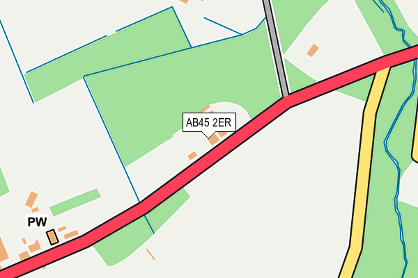 AB45 2ER map - OS OpenMap – Local (Ordnance Survey) AB45 2ER map - OS OpenMap – Local (Ordnance Survey)