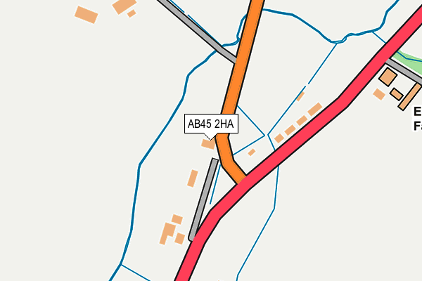 AB45 2HA map - OS OpenMap – Local (Ordnance Survey) AB45 2HA map - OS OpenMap – Local (Ordnance Survey)