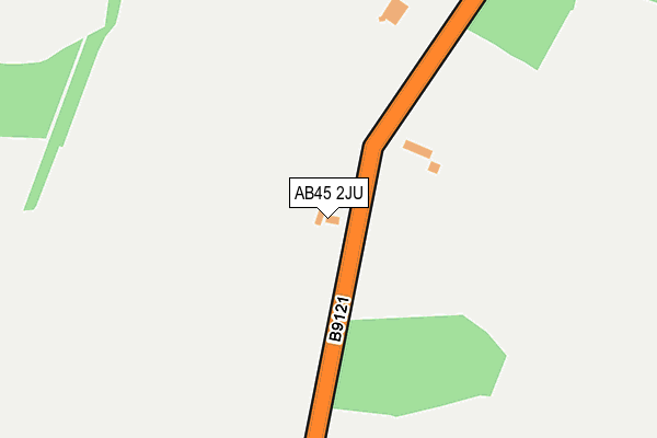 AB45 2JU map - OS OpenMap – Local (Ordnance Survey) AB45 2JU map - OS OpenMap – Local (Ordnance Survey)
