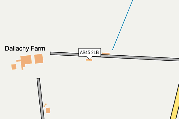 AB45 2LB map - OS OpenMap – Local (Ordnance Survey) AB45 2LB map - OS OpenMap – Local (Ordnance Survey)