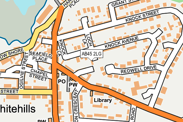 AB45 2LG map - OS OpenMap – Local (Ordnance Survey) AB45 2LG map - OS OpenMap – Local (Ordnance Survey)