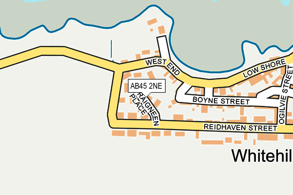 AB45 2NE map - OS OpenMap – Local (Ordnance Survey) AB45 2NE map - OS OpenMap – Local (Ordnance Survey)