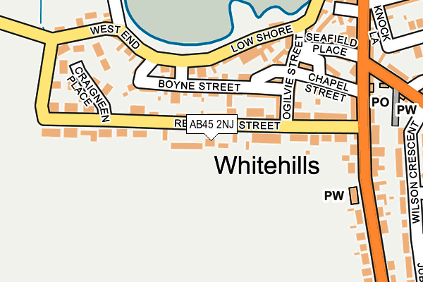 AB45 2NJ map - OS OpenMap – Local (Ordnance Survey) AB45 2NJ map - OS OpenMap – Local (Ordnance Survey)