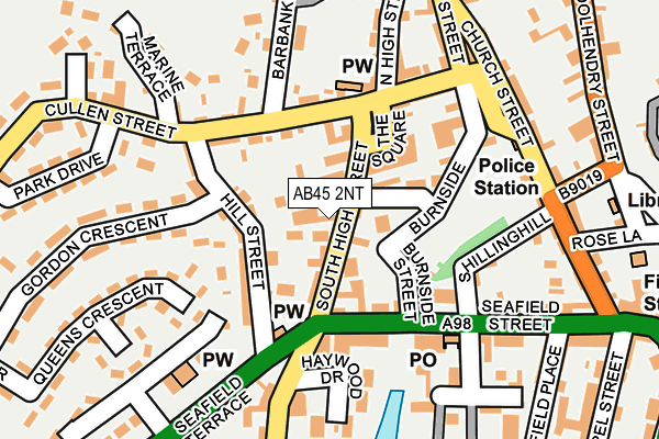 AB45 2NT map - OS OpenMap – Local (Ordnance Survey) AB45 2NT map - OS OpenMap – Local (Ordnance Survey)